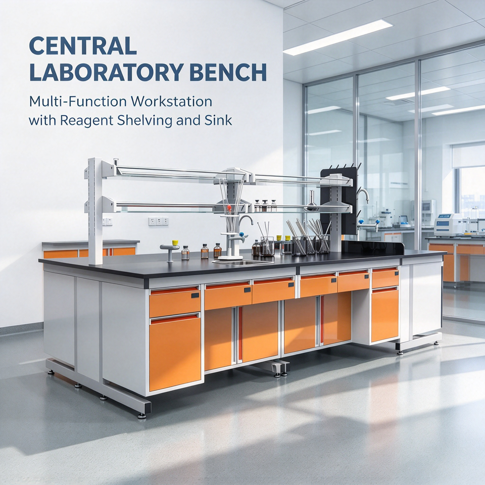 Professional Laboratory Furniture Island Workbench Worktop for Chemical ...