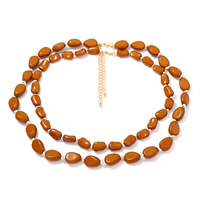 Collier ras du cou vintage tribal multicouche en perles, résine mate bicolore bordeaux et olive, collier épais irrégulier en résine