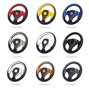 <span class=keywords><strong>Volant</strong></span> de course personnalisé OEM, en aluminium et cuir suédé, universel - Product Image 3