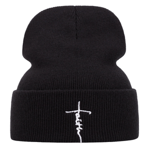 หมวกบีนนี่หรูหราสำหรับทุกเพศ หมวกไหมพรมฤดูหนาว ลายปัก 3 มิติ สไตล์กันหนาว ผลิตจากอะคริลิก ให้ความอบอุ่น บริการปรับแต่งได้ - Product Image 4