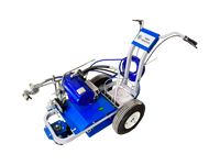Machine de marquage routier oscillante convexe thermoplastique de conception compacte, de qualité exceptionnelle et alimentée par moteur