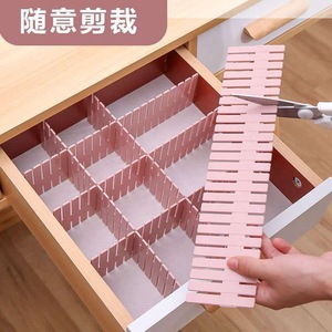 Diviseurs de tiroirs en plastique rectangulaires détachables, organisateur pour tiroirs, rangement bien organisé, utilisation au bureau - Product Image 2