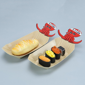 Caja para llevar, barco de papel impreso, bandeja para servir alimentos ecológica a prueba de aceite personalizada, bandejas de barco personalizadas, bandeja para gofres de barco - Product Image 1