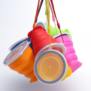 Custom <strong>Collapsible</strong> Drinking <strong>Cups</strong> Portable Silicone Retractable <strong>Cup</strong> Folding Telescopic Water Bottles for Travel Camping - Product Image 4