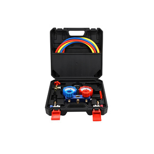 Juego de manómetros para aire acondicionado de coche, herramienta de carga de refrigerante R134a para reparación de aire acondicionado de coche - Product Image 1