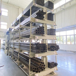 Étagère de stockage d'entrepôt en tôle pliable et réglable, anti-rouille, à cantilever, avec capacité de 3T/étagère pour le stockage de tuyaux et barres en acier - Product Image 2