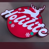 Letreros LED de Diamante Personalizados, Acrílico de 3 mm, Impresión UV, Instalación de Montaje en Pared de una Sola Cara, Caja de Luz Personalizada para Letreros Comerciales