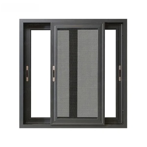 Fenêtre coulissante en aluminium économique, double vitrage, taille standard, pour projets de construction et fenêtres résidentielles - Product Image 1
