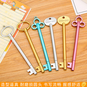 Key-Shaped Gel <b>Pen</b> 0.5mm Needle Tip Black Ink For Study Office Use - Product Image 4