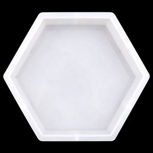 Single Hexagonal Diy Crystal <b>Glue</b> Dropping <b>Resin</b> Tool, Geometric Mirror Decoration Silicone Mold OEM\ODM - Product Image 3