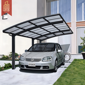 Structure moderne personnalisée Abris d'ombrage solaires simples en alliage d'aluminium à poser soi-même <span class=keywords><strong>Abri</strong></span> pour <span class=keywords><strong>voiture</strong></span> avec forte charge de neige - Product Image 4