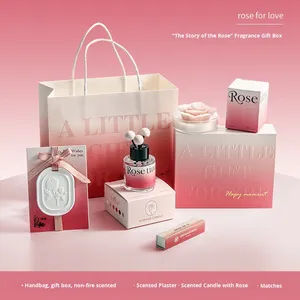 Juego de regalo de fragancia para dormitorio de gama alta, vela perfumada atmosférica para el Día de San Valentín, cumpleaños de niña, día de la diosa recién casada, elegante - Product Image 2
