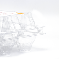 Boîte d'emballage alimentaire transparente à prix avantageux en PET, boîte d'emballage pour œufs à 20 trous, boîte d'emballage en plastique pour œufs