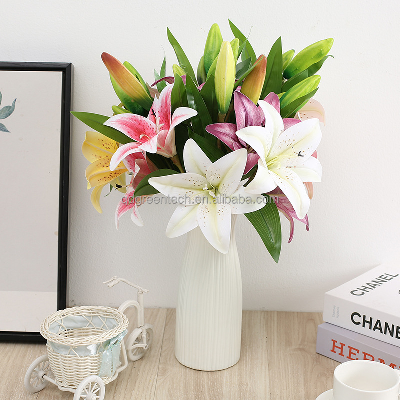 N-77 Artificial Spider Lily Flower - Real Touch Bouquet