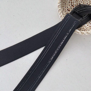 Small MOQ Logo Printed Soft Nylon Jacquard Elastic Woven Webbing 3/4 Inch Wide Non-Slip for Home <b>Textile</b> Dress Bra tape Clothes - Product Image 1