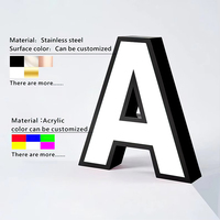 Panneau d'affichage numérique en acrylique, enseignes électroniques murales pour la publicité en extérieur, logo 3D personnalisé, enseigne 3D, panneau lumineux LED