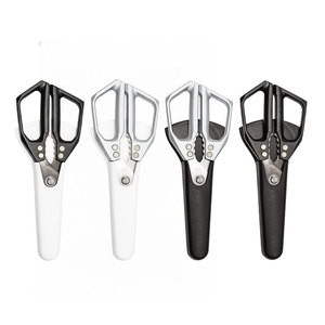 <b>Kitchen</b> <b>Scissors</b> Set Stainless Steel 4 In Straight Head Household <b>Kitchen</b> Use Black White Silver - Product Image 1