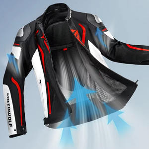 Motowolf摩托车和赛车运动安全夹克透气CE防护装甲夹克 - Product Image 5