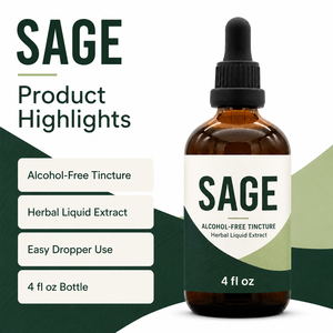 Private <b>Label</b> Sugar-Free Chia Seed High Purity Gluten Free Organic Sage Oral Liquid Drops Digestive Immune Support Wellness - Product Image 5