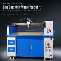 Machine de distribution de colle à trois axes, applicateur automatique d'adhésif pour la fabrication de boîtes en papier