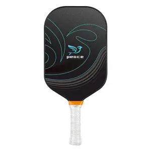 Orbia sport personalizzato in fibra di carbonio 13MM superficie ruvida leggera Pickleball Paddle con impugnatura morbida PP a nido d'ape