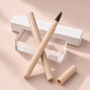 Crayon à sourcils vegan Lilywild à 4 pointes, imperméable, pour sourcils épars, effet microblading naturel, pour débutants - Product Image 1