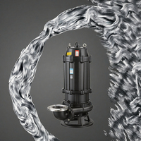 Pompa Air Limbah Submersible Tahan Korosi Otomatis Penuh Pompa Pemotong Tekanan Tinggi Irigasi OEM 2 HP