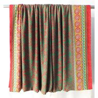 Tissu ample pour femmes, nouvelle collection bohème 5 mètres, matériel de couture en crêpe soie, Sari Kimono, vente en gros