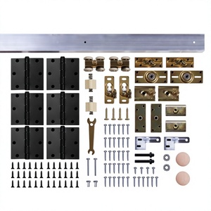Kit de Herrajes para Puertas Corredizas RHETECH, Reforzado con Acero, para Marcos de Madera, Duradero, con Garantía de 5 Años, Diseño Industrial, Tornillos Ocultos - Product Image 1