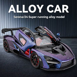 Modellino di auto 1:24 <span class=keywords><strong>McLaren</strong></span> <span class=keywords><strong>Senna</strong></span> con suono e luce in metallo modello di auto giocattolo decorano modello di supercar - Product Image 2
