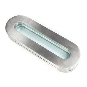 304 स्टेनलेस स्टील आर्क-आकार की लंबी पट्टी दृष्टि ग्लास के साथ स्केल-सैनिटरी तरल स्तर दृश्य खिड़की के साथ - Product Image 2