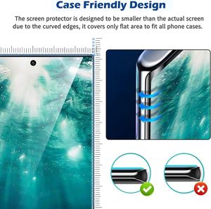 3D Full Glue HD Clear Fingerprint Unlock Protecteur d'écran pour Samsung S25 S24 S23 Plus FE Note 20 10 Ultra verre trempé - Product Image 6