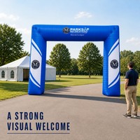 Porte publicitaire gonflable pour événements en plein air, porte d'entrée pour événements en plein air pour la promotion et la publicité de la marque