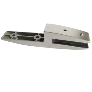 Moderner Edelstahl-Seitengeländerhalter mit Winkelglasbefestigung, Rostbeständig, 2 Jahre Garantie für Balkone - Product Image 1