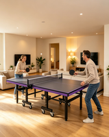 Table de tennis de table pliable en MDF de 18 mm pour l'intérieur, vente en gros du fabricant