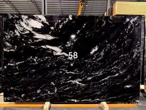 Losas de Granito Negro Bosque con Acabado Cepillado, Nero <span class=keywords><strong>Foresto</strong></span> Silver Waves para Decoración de Paredes Interiores y Exteriores, Paneles y Pisos - Product Image 6