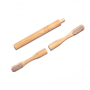 Biodegradable Eco-friendly Detachable Handle Bamboo <strong>Toothbrush</strong> <strong>Head</strong> Replacement for Bamboo <strong>Toothbrush</strong> - Product Image 3