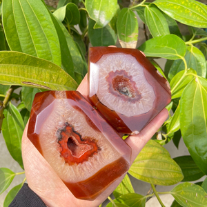 Gran oferta de Fanshi, torre de cornalina Natural, cristal pulido, Ágata roja, Sardonyx, piedras preciosas planas, Equilibrio Energético, decoración curativa - Product Image 1