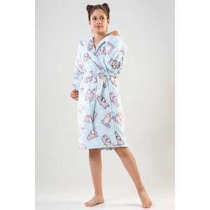 Sante Kids - Bata de dormir de forro polar para niñas, manga larga, estampada, suave y cómoda - Product Image 5