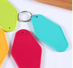 Custom logo Personalized Multiple Colors Blank Acrylic Motel and Hotel Keychain Plastic Retro Vintage Motel Room Hotel <b>Key</b> <b>Chain</b> - Product Image 4