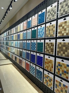 Mosaicos de Vidrio Iridiscentes de 300x300mm, Diseño Moderno para Baño, Piscina, Dormitorio, Cocina, Hotel, Uso en Paredes Interiores - Product Image 6