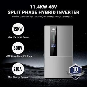 Inversor Híbrido SU N GO LD PO W ER 7.6KW 11.4KW 48V Bifásico 99.9% Eficiencia Doble/Trifásico SGN11.4KHB-48 SGN7.6K1HB-48 - Product Image 3