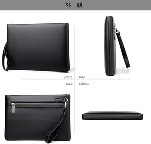Large Capacity Multi-Functional Genuine Leather Male Business Fashion <b>Card</b> Holder <b>Wallet</b> for Man Clutch Bag - Product Image 3