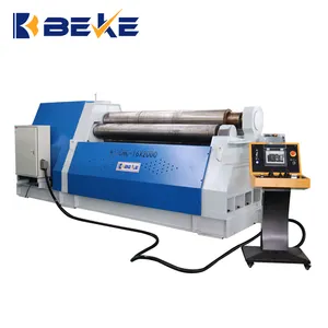 Beke W12 16*2000 CNC 4 con lăn thép máy uốn với đôi Pinch & ống thép không gỉ Rolling Machine