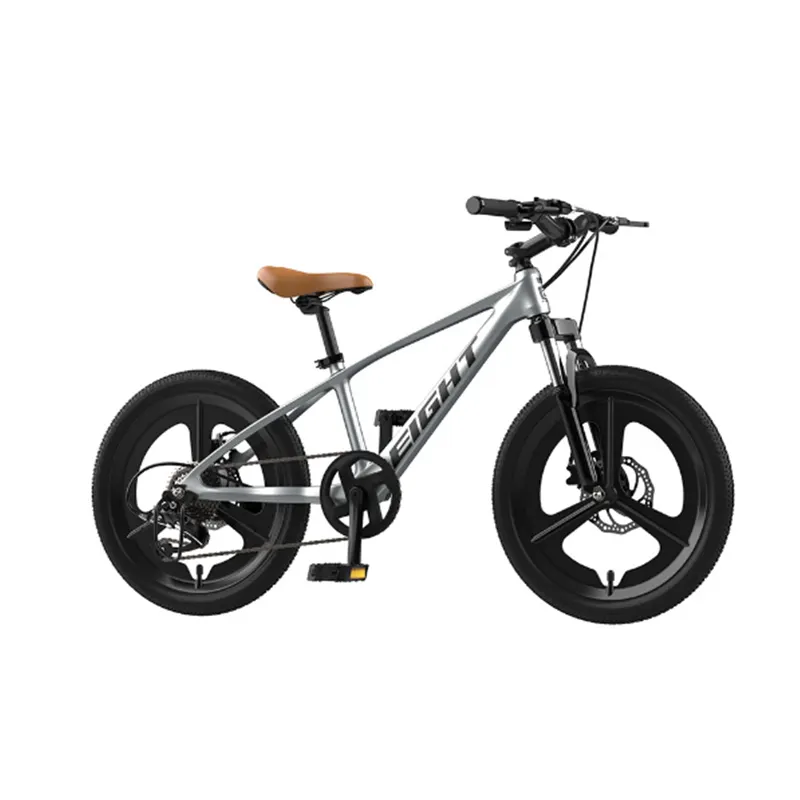 Bicicleta de Montaña plegable para niños, bici de aleación de magnesio con velocidad variable, 20 pulgadas, doble absorción de impacto, rueda integrada