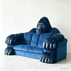Designer Gorilla Furniture Luxury Gorilla <b>Sofa</b> Living Room Furniture Lounge Modern Art Sculpture <b>Sofa</b> for Hotel Lobby - Product Image 3