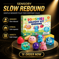 Ensemble de 8 jouets sensoriels anti-stress à rebond lent, jouets sensoriels ASMR, boîte mystère, cadeau