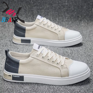 Zapatos Planos Deportivos Transpirables de Lona con Cordones para Estudiantes, Antideslizantes, para Hombre, Moda 2025 - Product Image 4