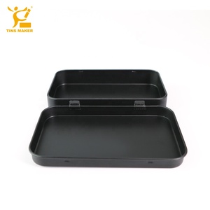 Embalaje resistente de acero inoxidable con bisagras para Mint Candy Containerpunkal Tin Box Rectanblack con tapa Custom Printed <span class=keywords><strong>Smen</strong></span> Women - Product Image 4