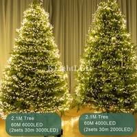 Guirnalda de Luces Decorativas Tipo Pirotecnia, con Enchufe, Luz Blanca Cálida, Luces Centelleantes con Control Remoto de 8 Modos para Árbol de Navidad, Mesa, Corona